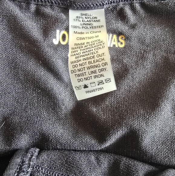 Johnny Was Dreamer Floral Embroidered Flounce Off-The-Shoulder Swimsuit M - Picture 6 of 8